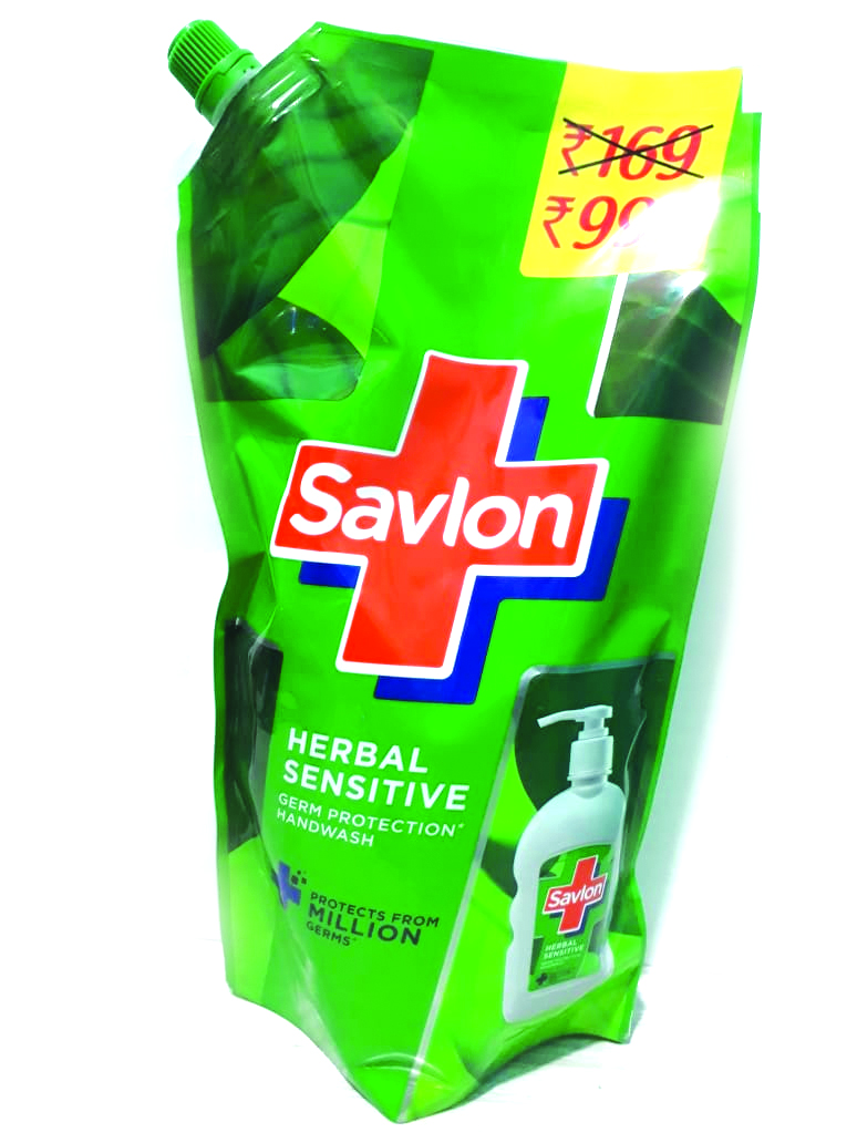 Savlon Herbal Sensitive Handwash,Refill Pouch-675 ml